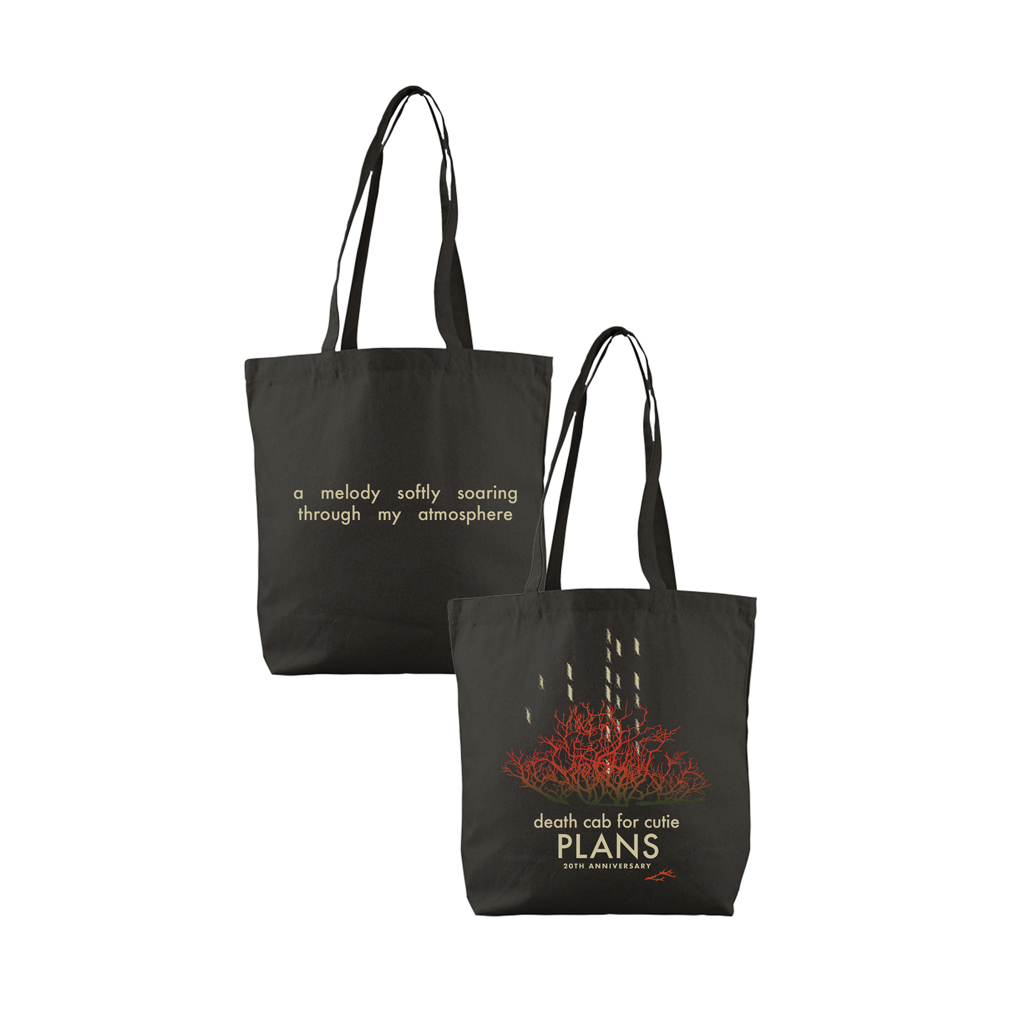 Plans 20th Anniversary Lyric Tote – Death Cab for Cutie
