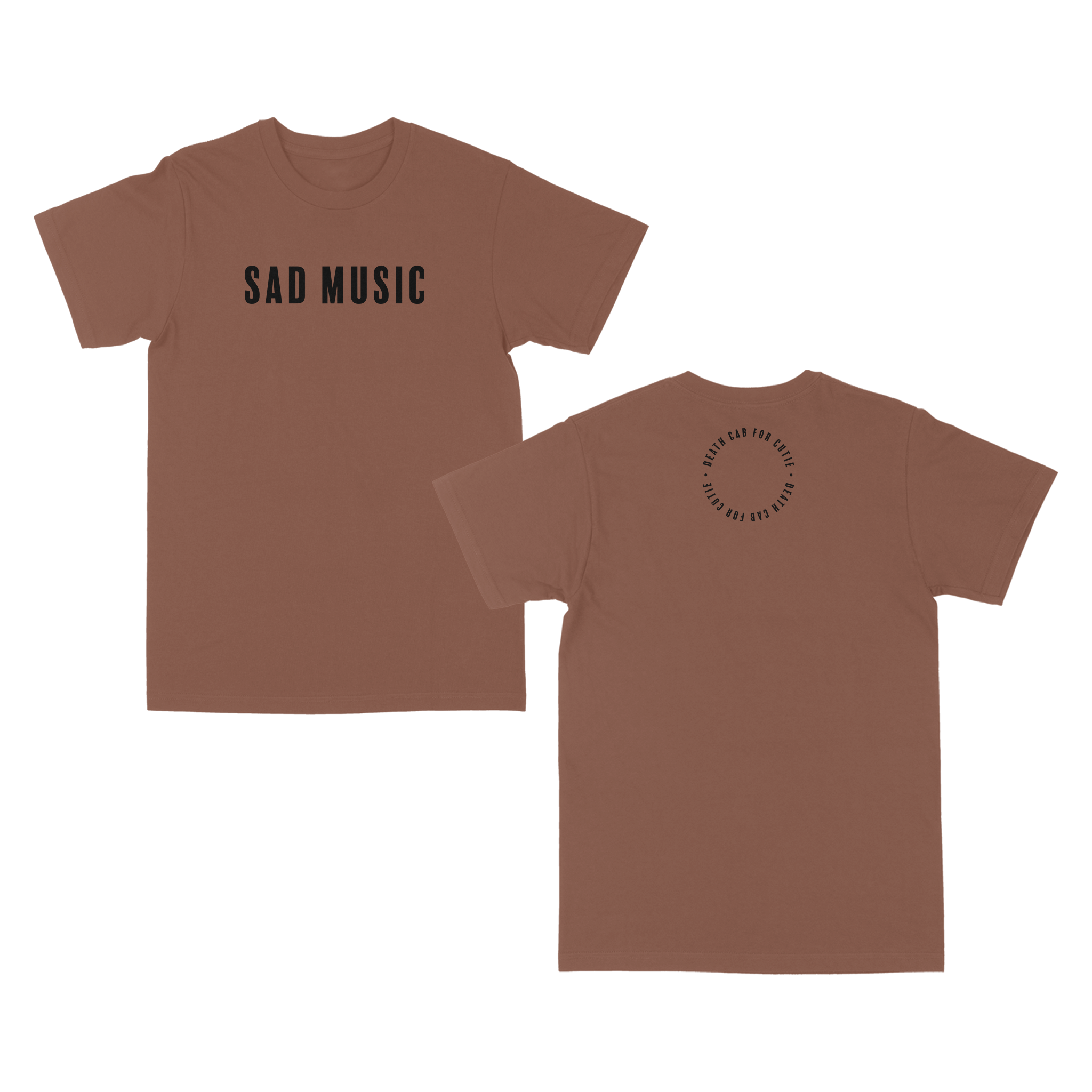 Sad Music T-Shirt - Chestnut – Death Cab for Cutie