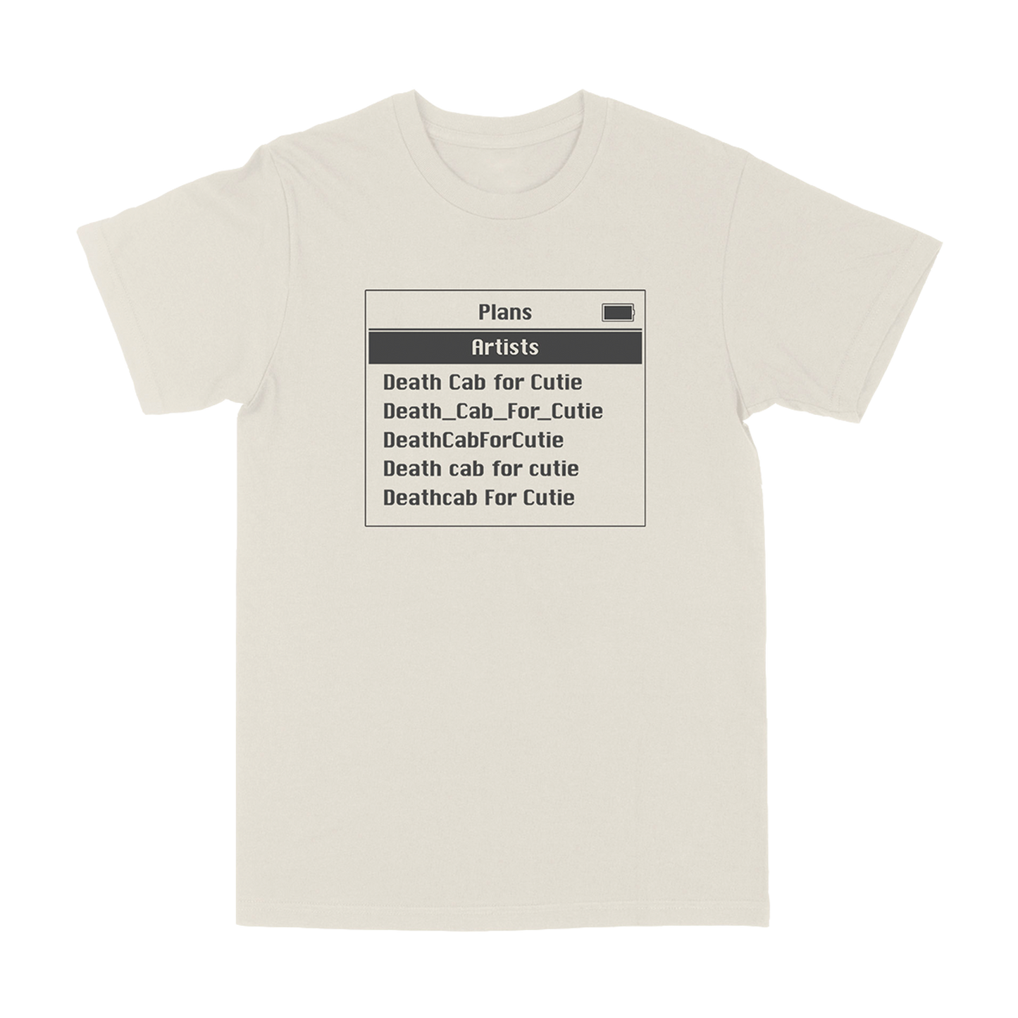 DCfC Screen T-Shirt– Vintage White