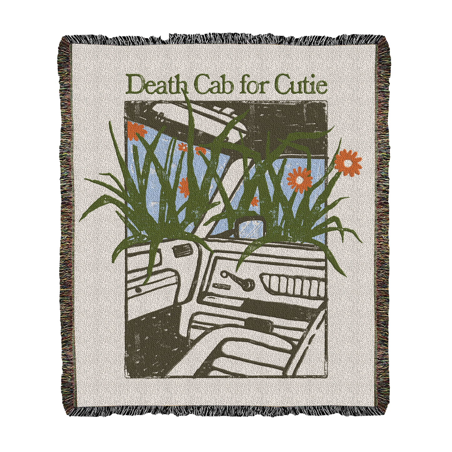 Car Interior Woven Throw Blanket