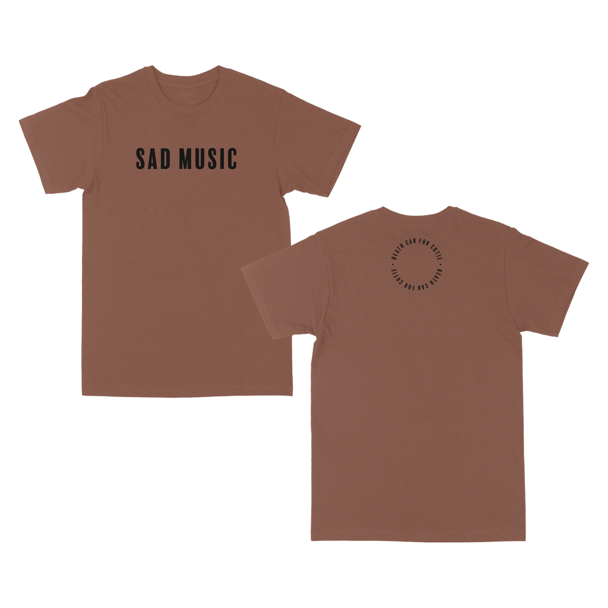 Sad Music T-Shirt - Chestnut