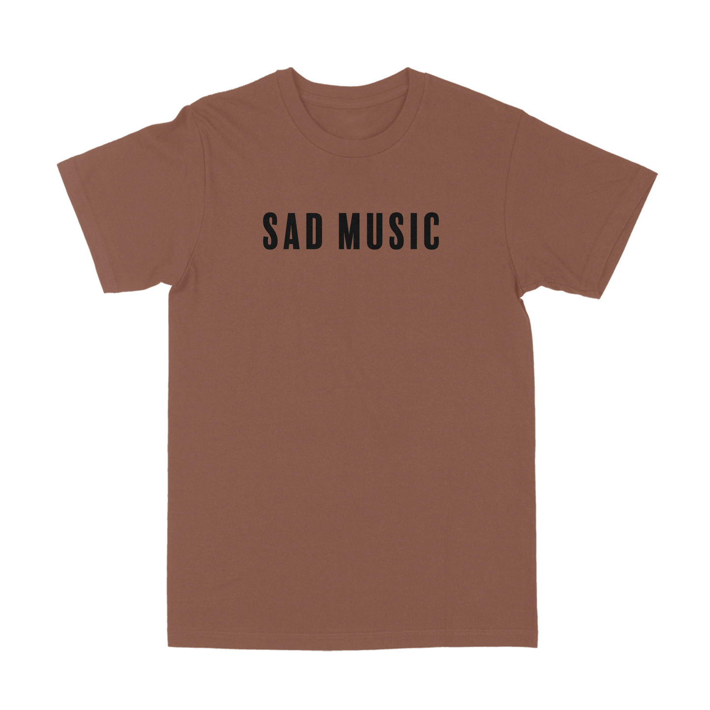 Sad Music T-Shirt - Chestnut