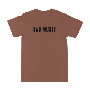 Sad Music T-Shirt - Chestnut