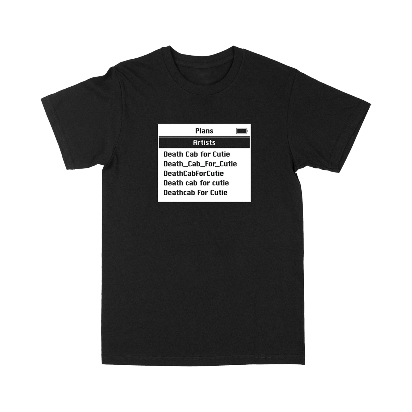 DCfC Screen T-Shirt-Black