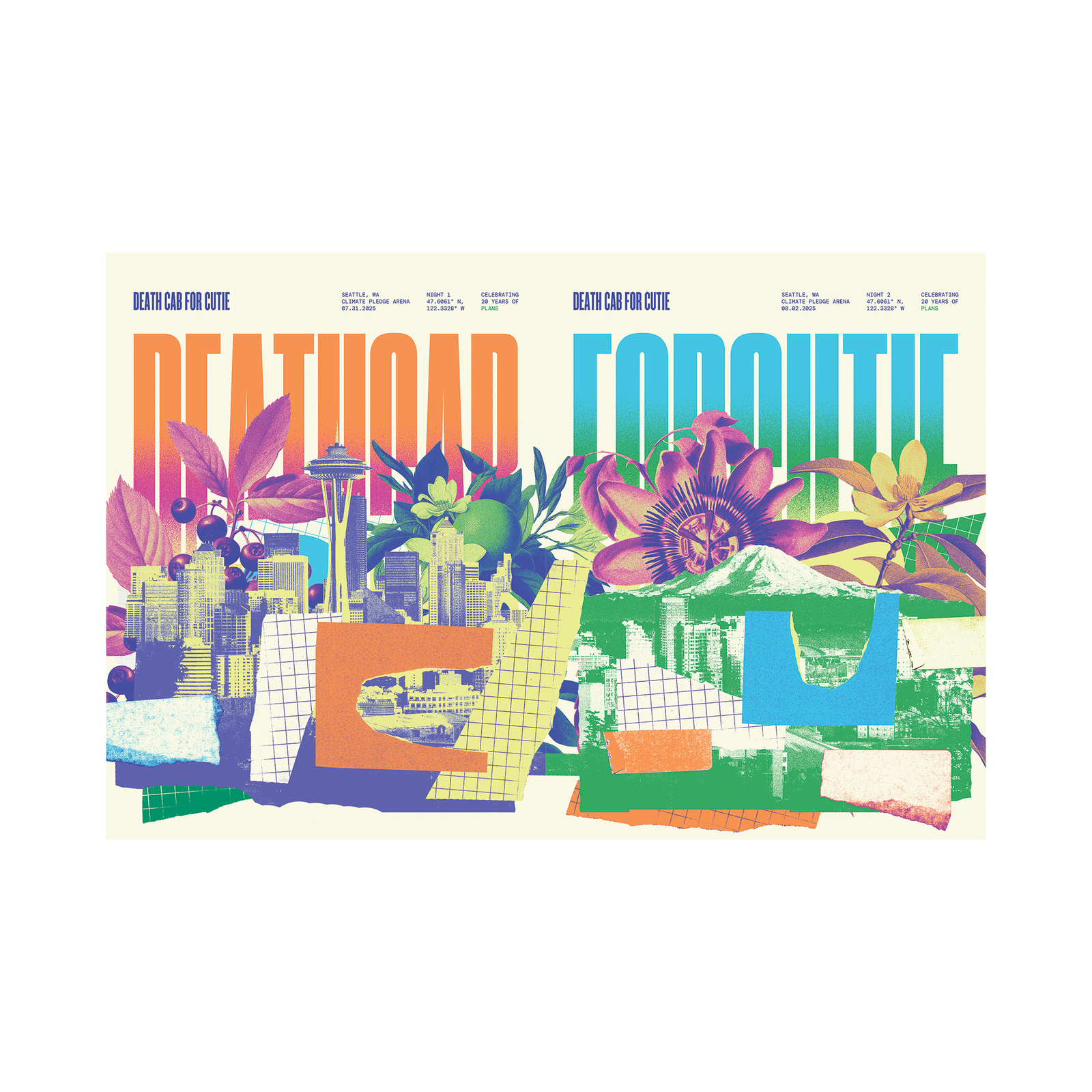 Seattle, WA 7/31/25 & 8/2/25 UNCUT Poster