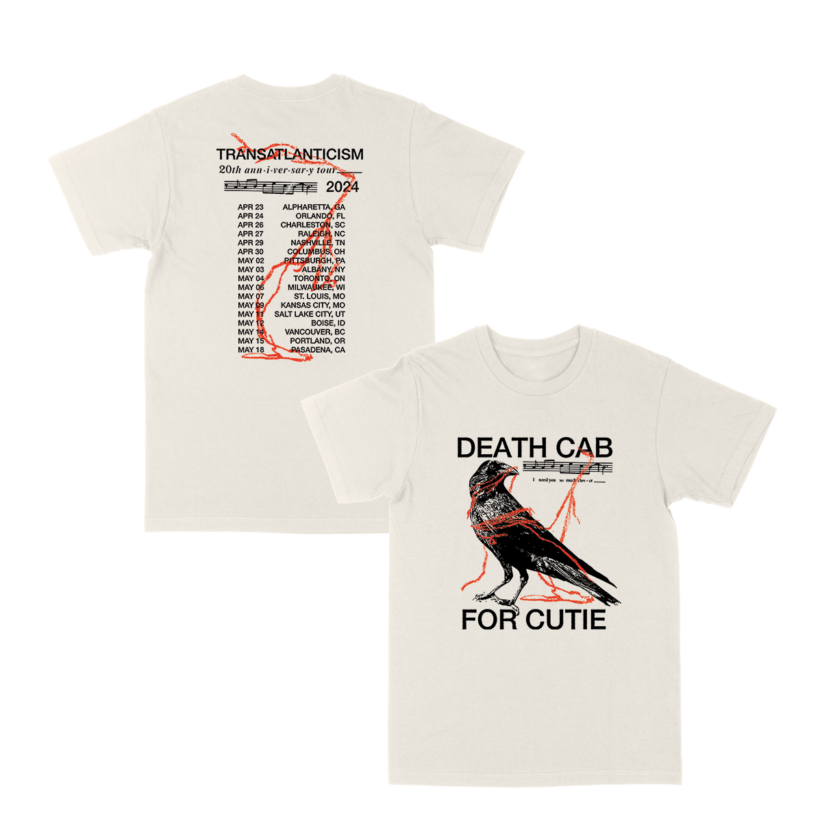 I Need You So Much Closer Crow Spring 2024 Tour Tee