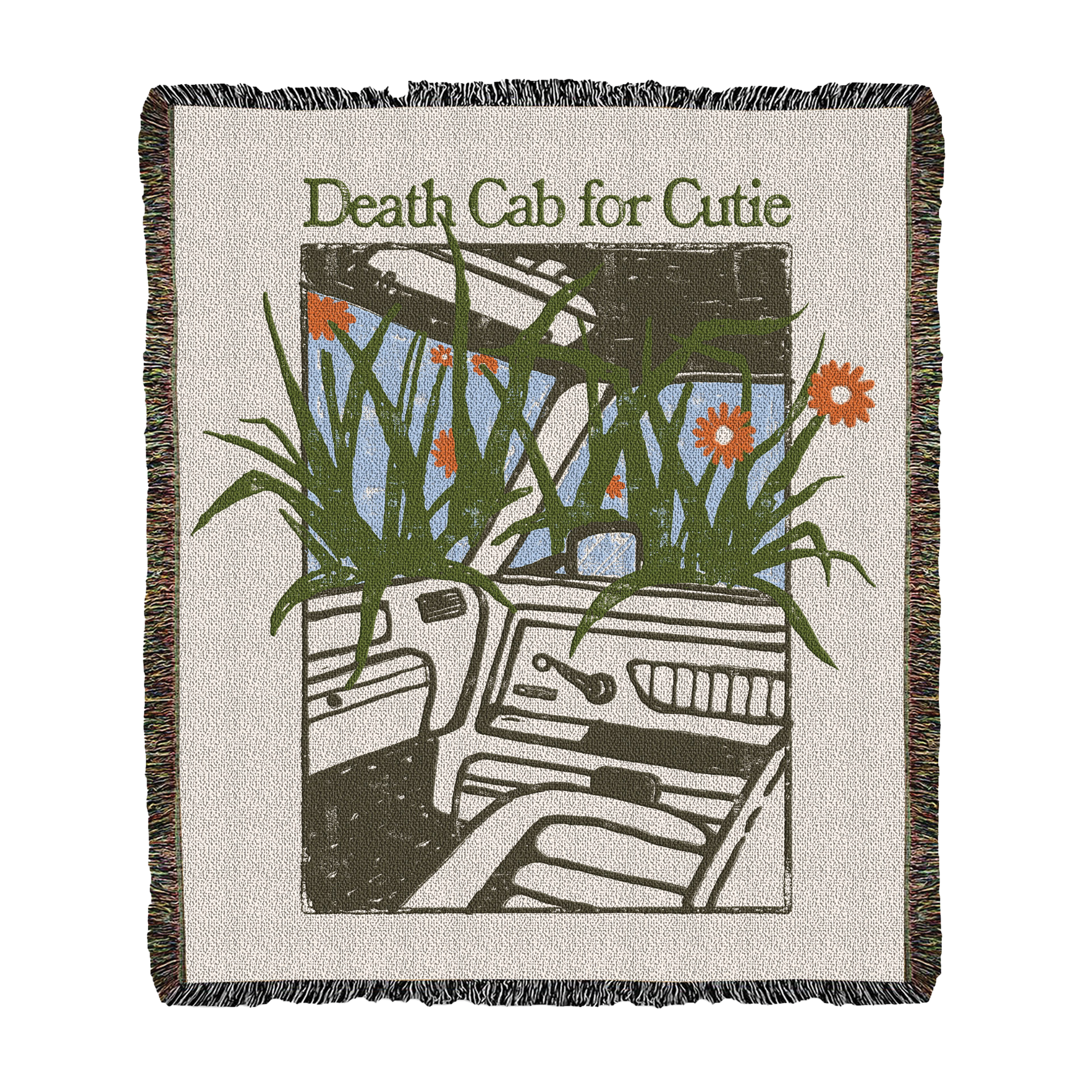 Car Interior Woven Throw Blanket – Death Cab for Cutie