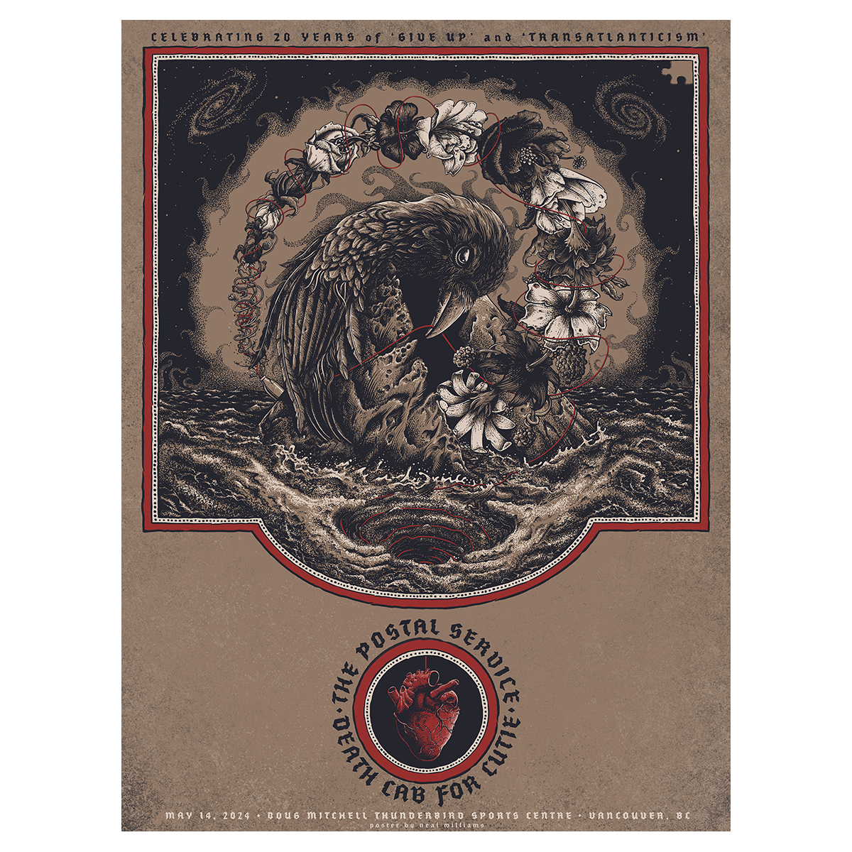Death Cab For Cutie Poster Fall 2004 North American Tour