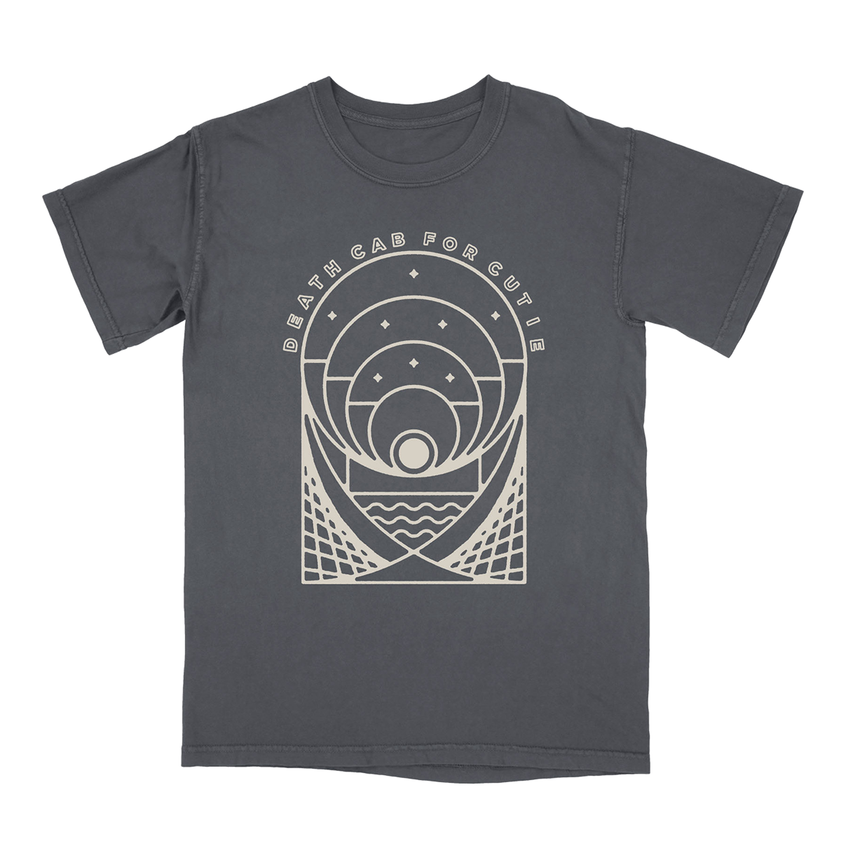 Post Modern Charcoal Pigment Dyed T Shirt Death Cab for Cutie