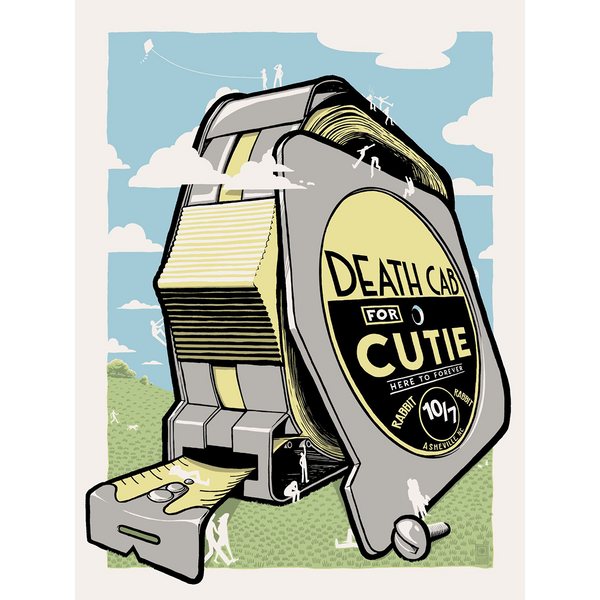 Poster Asheville, NC / Rabbit Rabbit / 107 Death Cab for Cutie